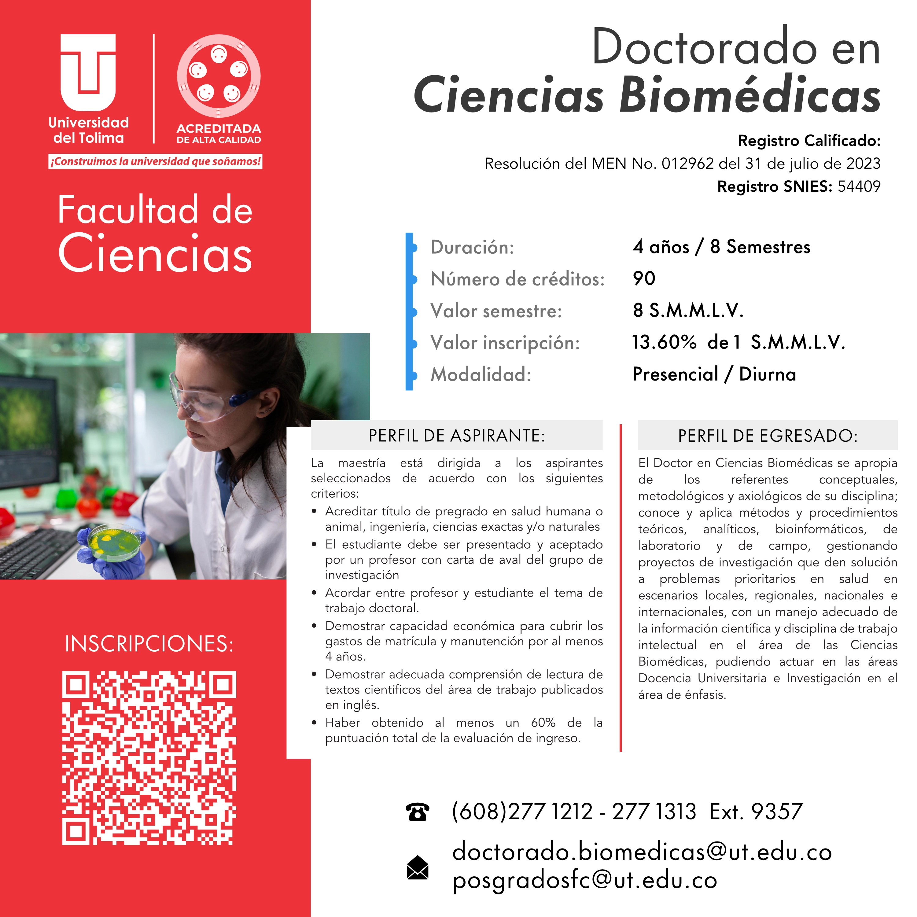Doctorado Ciencias Biomédicas