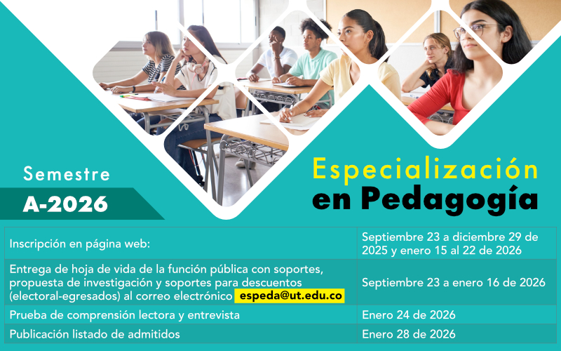 Especialización en Pedagogía A2026 2 2