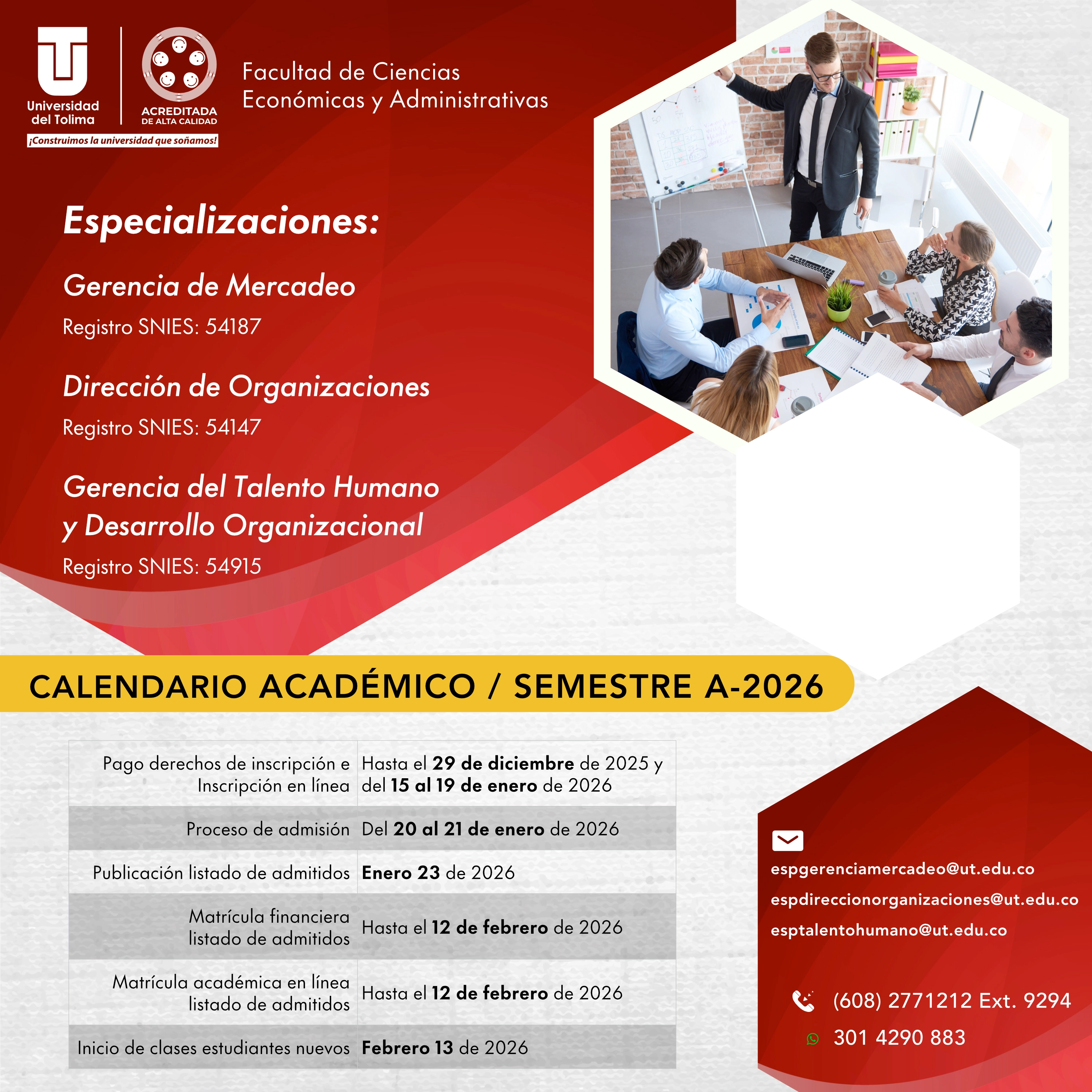 Especializaciones A2026